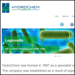 Screen shot of the Hydrochem Group website.