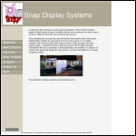 Screen shot of the Snap Display Systems (East Anglia) Ltd website.