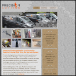 Screen shot of the Precision Cutting Ltd website.
