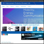 Screen shot of the SEI Interconnect Products (Europe) Ltd website.