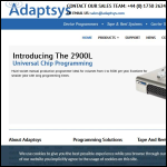 Screen shot of the Adaptsys Ltd website.