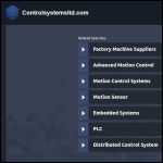 Screen shot of the Control I.T. Systems Ltd website.