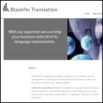 Screen shot of the Blackfin Translation website.