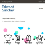 Screen shot of the Edward Sinclair Ltd website.