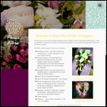 Screen shot of the Prima Flora website.