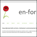 Screen shot of the En-form website.