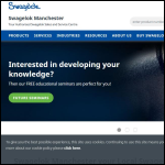 Screen shot of the Swagelok Manchester website.