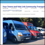 Screen shot of the Four Towns & Vale Link Community Transport website.