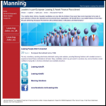 Screen shot of the Manning Solutions Ltd website.
