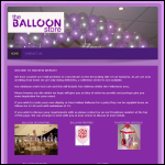 Screen shot of the The Balloon Store Ltd website.