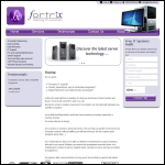 Screen shot of the Fortrix Ltd website.