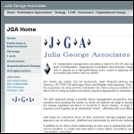 Screen shot of the Julia George Associates Ltd website.