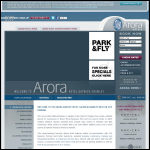 Screen shot of the Arora Gatwick Ltd website.