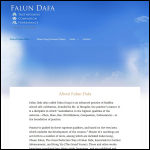 Screen shot of the Falun Dafa Association (UK) Ltd website.