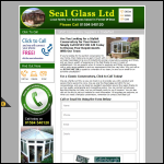 Screen shot of the Seal Glass Ltd website.