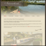 Screen shot of the Narrowboats of Distinction Ltd website.