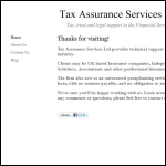 Screen shot of the Tax Assurance Services Ltd website.