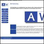 Screen shot of the Aw Marketing Ltd website.