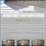 Screen shot of the Scope Joinery Ltd website.