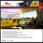 Screen shot of the Kent Demolition Company Ltd website.
