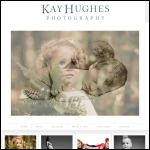 Screen shot of the Kay Hughes Photography website.