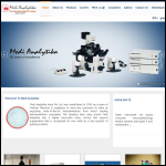 Screen shot of the Analytika Ltd website.