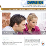 Screen shot of the Capex Consultants Ltd website.