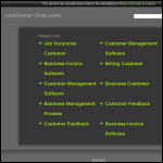 Screen shot of the CustomerLine Private Ltd website.