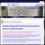Screen shot of the Tvs Framing Ltd website.