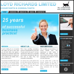 Screen shot of the Lloyd Richards Ltd website.