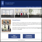 Screen shot of the Draughtbusters Ltd website.
