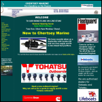 Screen shot of the Chertsey Marine website.