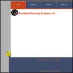 Screen shot of the Docklands Security Systems Ltd website.