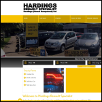 Screen shot of the Hardings (Hemel Hempstead) Ltd website.