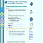 Screen shot of the Epitope Informatics Ltd website.
