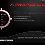 Screen shot of the Armadillo Sports Design Ltd website.