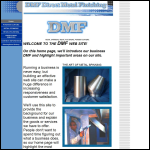 Screen shot of the DMF - Direct Metal Finishing website.