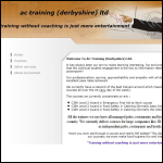 Screen shot of the Any Key Training Ltd website.