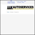 Screen shot of the Aak Tyres Ltd website.