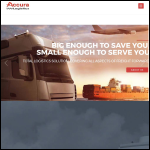 Screen shot of the Accura Shipping Ltd website.