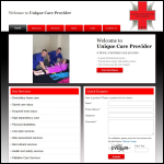 Screen shot of the Unique Care Providers website.