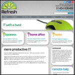 Screen shot of the Refresh Uk Ltd website.