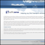 Screen shot of the Traffic Sense Ltd website.