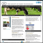 Screen shot of the The Society of Dairy Technology website.