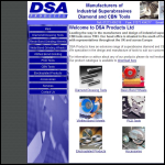 Screen shot of the DSA Products Ltd website.