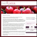 Screen shot of the Indicater website.