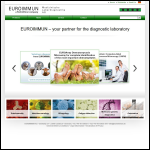 Screen shot of the Euroimmun Uk Ltd website.