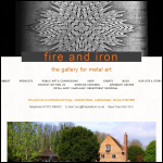 Screen shot of the Fire & Iron Gallery Ltd website.