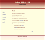 Screen shot of the Help 4 Ltd website.
