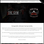 Screen shot of the GAH Gym website.